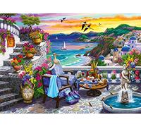 Ravensburger Puzzle 2D DuÄšzy Format ZachÄld sÄšoÄšca NAD Santorini 300 el.
