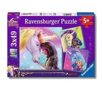 Ravensburger - 3 puzzles 49 piezas - Unicorn Academy