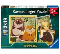 Ravensburger - 3 Puzzles Disney Hoppers 49 Piezas, Puzzle Niños 5 Años | Set de 3 puzzles de 49 piezas con los personajes de Disney Pixar Hoppers. Rompecabezas infantiles para niños desde 5 años.