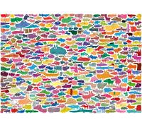 Ravensburger 387 Dogs & One Cat groot formaat 300 stukjes puzz (Importación USA)