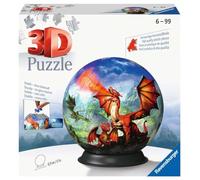 Ravensburger 3D Puzzle 11565 - Puzzle-Ball Mystische Drachen - Puzzeln in DREI Dimensionen Nach Motiv Oder Zahlen - für Erwachsene und Kinder AB 6 Jahren: Erlebe Puzzeln in Der 3. Dimension