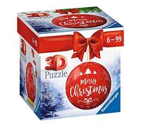 Ravensburger 3D Puzzle - Bola de Navidad Merry Christmas 11268 - 54 Piezas - para Fans de Navidad a Partir de 6 años