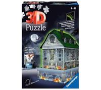 Ravensburger - 3D Puzzle Casa embrujada Night Edition con Luces, 216 Piezas, 8+ Años