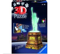 RAVENSBURGER 3D Puzzle Estatua de La Libertad Night Edición Con Luz, New York