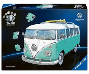 Ravensburger 3D Puzzle Iconics: Volkswagen T1 Chrom Edition: Eine wahre Ikone im 3D Puzzle Modellformat