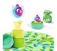 Ravensburger 4857 Play+ - Puzle apilable para bebé, diseño de Nido de pájaro, Rompecabezas Montessori, Silicona, Juguete con Ventosa para bebés a Partir de 6 Meses, Torre apilable de Silicona con