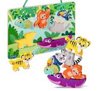 Ravensburger 4872 Play+ - Puzzle magnético de Madera (6 Piezas, Tablero de Madera, FSC, para niños a Partir de 1 año)