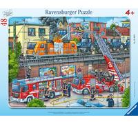 Ravensburger- Feuerwehreinsatz An Den Bahngleisen Vigilancia Puzle Infantil 05093-Puzle con Marco para niños a Partir de 4 años, con 48 Piezas, Color Teal/Turquoise Green (05093)