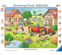 Ravensburger-My Little Farm Mi pequeño Rompecabezas de la Granja, 24 Piezas, Color Amarillo (65820)