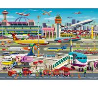 Ravensburger Airport Central - Rompecabezas XXL de 150 piezas para niños, explor