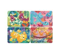 Ravensburger - Amigos Dinosaurios, Puzzle niños 2 años, 4 Puzzles de 2 a 5 Piezas