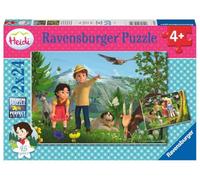 RAVENSBURGER PUZZLE- Animales Ravensburger 05672-Puzzle Infantil (2 x 24 Piezas), diseño de Heidi (05672)