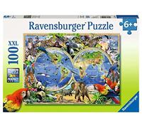 Ravensburger Animales de la Tierra Rompecabezas de 100 Piezas para niños a Partir de 6 años, Large (105403)
