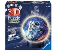 Ravensburger- Astronauten im Weltall Nachtlicht Puzzle 3D 11264 - Luz Nocturna - Astronautas en el Espacio - 72 Piezas - a Partir de 6 años, Multicolor