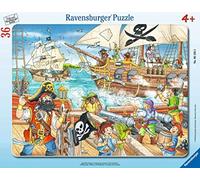 Ravensburger - Ataque de Piratas Puzzle, Multicolor, 36 Piezas, 06165