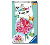 Ravensburger BeCreative Paper Art Flowers & Butterflies - Juego de manualidades para niños a partir de 6 años, figuras de papel para niñas y niños - 23678 - Regalos de cumpleaños, decoración DIY