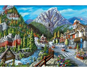 Ravensburger Bienvenido a Banff 12000494 - Rompecabezas de 1000 Piezas para Adultos, Herramientas Hechas a Mano, Fabricado en Alemania, Cada Pieza Encaja Perfectamente