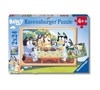 Ravensburger - Bluey, Puzzle niños 4 años, Incluye 2 Puzzles de 24 piezas