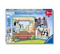 Ravensburger - Bluey, Puzzle niños 5 años, Incluye 3 Puzzles de 49 Piezas