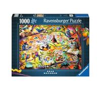 Ravensburger Busy Birdies - Rompecabezas de 1000 Piezas | Diseño único de Piezas | Tecnología Softclick | Regalo Ideal para los entusiastas de los Rompecabezas
