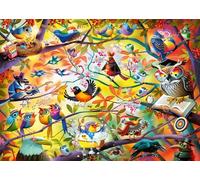 Ravensburger Busy Birdies - Rompecabezas de 1000 Piezas | Diseño único de Piezas | Tecnología Softclick | Regalo Ideal para los entusiastas de los Rompecabezas