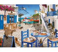 Ravensburger Cats of Mykonos 1500 stukjes puzzel Geweldige groepsactiviteit