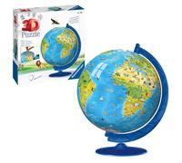 Ravensburger Children’s World Globe 3D Jigsaw Puzzle for Kids age 6 Years Up - 180 Pieces - No Glue Required