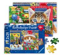 Ravensburger - Christmas Kitties 2X24P (12004059) Toy NUEVO
