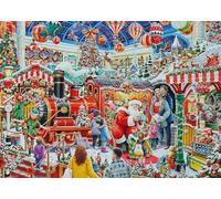 Ravensburger Christmas No29: Santa's Steam Train Grotte Puzzle de 1000 piezas para adultos y niños a partir de 12 años