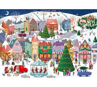 Ravensburger Christmas Town 1000 Piece Jigsaw Puzzle for Adults and Families - F