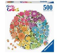 Ravensburger Circle of Colours - Flowers 500 Piece Jigsaw Puzz (Importación USA)