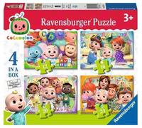 Ravensburger - Puzzle Cocomelon 4 en 1, Rompecabezas para Niños de 3+ Años, Juego Educativo y Estimulante, 4 Rompecabezas de 12, 16, 20, 24 Piezas