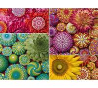 Ravensburger Color Your World Series: Mandala Blooms 500 Piece Jigsaw Puzzle for Adults - 80688 - Handcrafted Tooling, Made in Germany, Every Piece Fits Together Perfectly