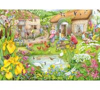 Ravensburger Cosy Café No. 3 Valley Farm Cafe - Rompecabezas de 1000 piezas para adultos y niños a partir de 12 años