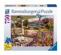 Ravensburger Cozy Front Porch - Rompecabezas de 750 piezas de gran formato | Calidad premium | Tecnología única Softclick para una experiencia enriquecedora