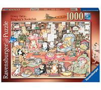Ravensburger Crazy Cats Bingley's Bookclub - Rompecabezas de 1000 Piezas para Adultos y niños a Partir de 12 años