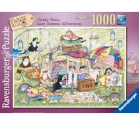Ravensburger Crazy Cats Lazy Summer Afternoon - Rompecabezas de 1000 Piezas para Adultos y niños a Partir de 12 años