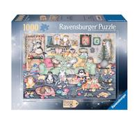 Ravensburger Crazy Cats Vintage No.16 - Rompecabezas de Navidad (1000 piezas, para adultos y niños a partir de 12 años)