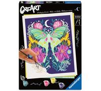Ravensburger CreArt 12023096 - Pixie Cold: Luna Moth, Pintura por números para Adultos y niños Mayores de 12 años, Juego Completo de Pinturas acrílicas
