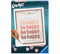 Ravensburger- Malen Nach Zahlen Be Happy 23544-Be D/F/I/NL/EN/E, Color Azul, Amarillo, Rojo, Mittel (23544)