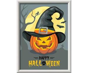 Ravensburger CreArt 23601 - Happy Halloween: Painting by Numbers Halloween para niños a Partir de 9 años, Set de Pintura con Marco, Pincel y Pinturas acrílicas, Regalo para niños y niñas