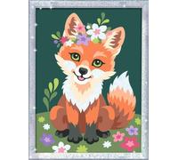 Ravensburger Pintura por números 23765-Zorro Floral-Niños a Partir de 9 años, Multicolor (23765)