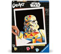 Ravensburger CreArt 23895 - Stormtroopers, Pintura de Star Wars por número para Adultos, Set de Pintura para Bricolaje con Pincel y Pinturas acrílicas,