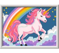 Ravensburger CreArt 23996 - Unicornio Rosa - Pintura por números para niños a Partir de 9 años, Kit de Pintura con Marco, Pinceles y Pinturas acrílicas, Regalo para niñas y niños