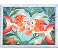 Ravensburger CreArt 23998 - Juego de Pintura por números para niños a Partir de 9 años, con Marco, Pinceles y Pinturas acrílicas, Regalo para niñas y niños, con Purpurina