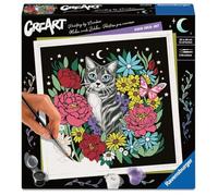 Ravensburger CreArt 25855 Pixie Cold Cat - Pintura por números para Adultos, Kit de Pintura con Pinceles y Pinturas acrílicas, Regalo para Mujeres y Hombres, Pintura para Adultos