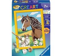 Ravensburger CreArt 25886-Pintura por números para Caballos y Gatitos a Partir de 7 años (25886)