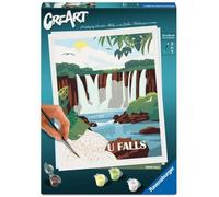 Ravensburger CreArt 25894 - Cascadas del Iguazú - Pintura por números para Adultos, Kit de Pintura DIY con Pinceles y Pinturas acrílicas, Regalo para Mujeres y Hombres, Pintura para Adultos