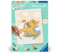 Ravensburger Set pintura por números CreArt 25898 Simba para adultos con pincel y pinturas acrílicas