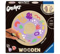 Ravensburger CreArt 25920 - Flores Florales - Pintura por números en Madera, Kit de Pintura DIY con Pinceles y Pinturas acrílicas, Regalo para Mujeres y Hombres, Pintura para Adultos